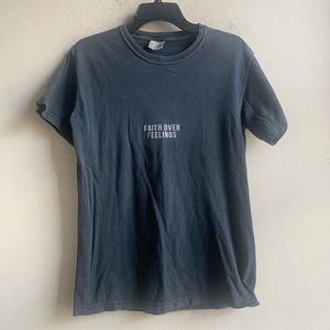 Faith Over Feelings Grey Women’s Medium T-shirt